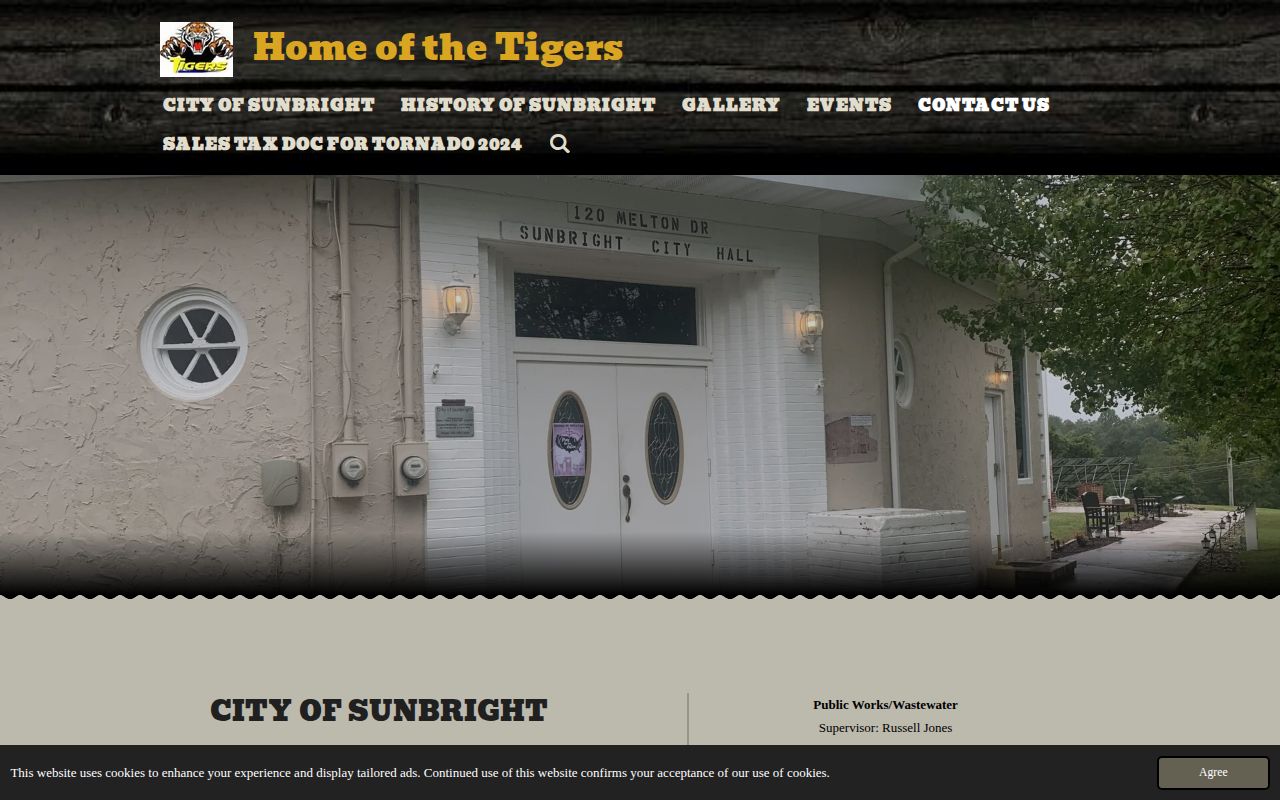 Sunbright Police contact for recent arrest records