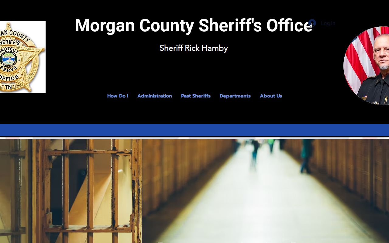 Morgan County corrections page describing arrest admissions and releases